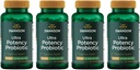 Swanson Ultra Potency Probiotisk fordøjelsesfremmende immunsystem Support 66 Millioner CFU Prebiotic NutraFlora scFOS 60 DRcaps Veggie Kapsler (Caps) (4 Pack)