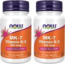 Nu fødevarer Vitamin K-2 (MK7) Veg kapsler, 100 mcg, 60 Greve, pakke med 2