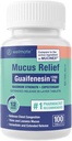 WELMATE - Mucus Relief - Guaifenesin 1200 mg maksimal styrke - Extende- release Expectorant Tablets - Hjælper klar chest Congestion & Loosen Mucus - 12 timers relief - 100 greve