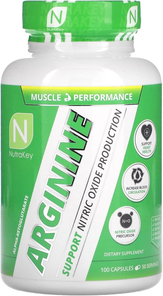 NutraKey Arginin 500mg, 100 Tæl