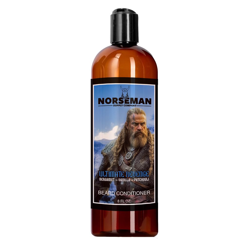 Beard Conditioner for mænd til at forbedre styrke, blødhed, og Manageability for Thick, fuld, og krøllet ansigtshår, hjælper lindrer tør Itchy Skin 8 oz. (Ultimate hævn)