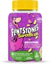 Flintstones Vitaminer SuperBeans, Kids Multivitamin med Immunitet Support med Vitaminer A, D, Jod & Zink til støtte sund vækst, Frugtsmag, Vegetar, Jelly Bean Chews, 90 Greve (Emballage kan variere)