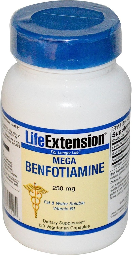 Life Extension Mega Benfotiamin, 120 vcaps 250 mg