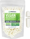 XPRS Nutra Størrelse 00 Tomme kapsler - 100 Grev Tomme Veganske kapsler - Vegetariske Tomme piller - selv vegetabilsk Capsule Filling- Veggie Pill Caps (hvid)