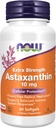 Now Foods Supplements, Astaxanthin 10mg, Extra Strength, afledt af ikke- GMO Haematococcus Pluvialis Mikroalger og har naturligt forekommende Lutein, Canthaxanthin og Beta- Caroten, 60 Softgels