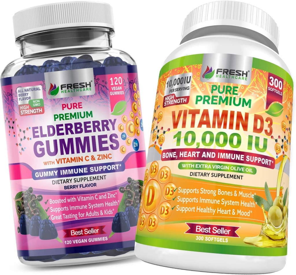 FRISKE ELEKTORER Gummier og D-vitamin - Bundle