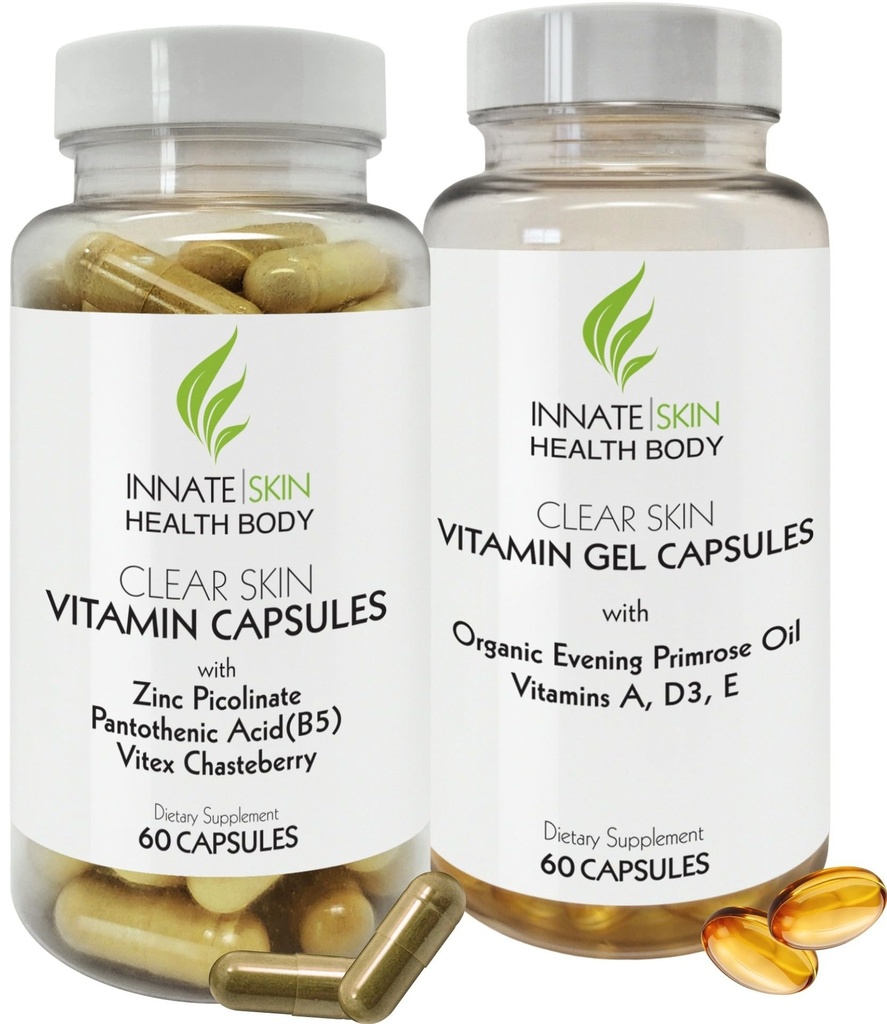 Clear Skin Acne Vitamin System Note 124; 20 Antioxidanter, Botanicals & Minerals