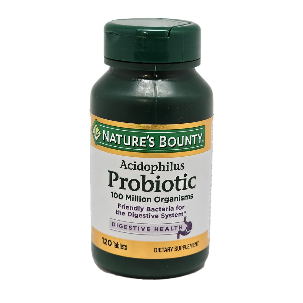 Nature 's Bounty Probiotic Acidophilus Tablets, 120 tabletter