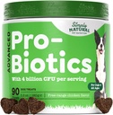 Probiotika til hunde med 4 Millioner CFU, 90 Probiotiske Hund Chews for alle racer - Hjælper med at forebygge Diarré, Forbedre Gut Sundhed og fordøjelsessystemet