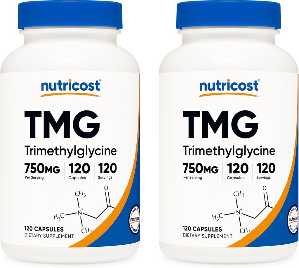 Nutricost TMG 750mg, 120 kapsler (2 flasker)
