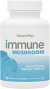 Natures Plus immunsvampe - 60 kapsler - Fruiting Body Immuncomplex - fra syv forskellige champignoner - Leveres Key Mikronutrients - Vegan, Gluten Free - 30 Serveringer