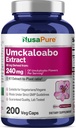 NusaPure Umckaloabo 4: 1 Extract, 60 mg Tilsvarende 240 mg Veggie Caps 200 Count (Non- GMO, Vegan)