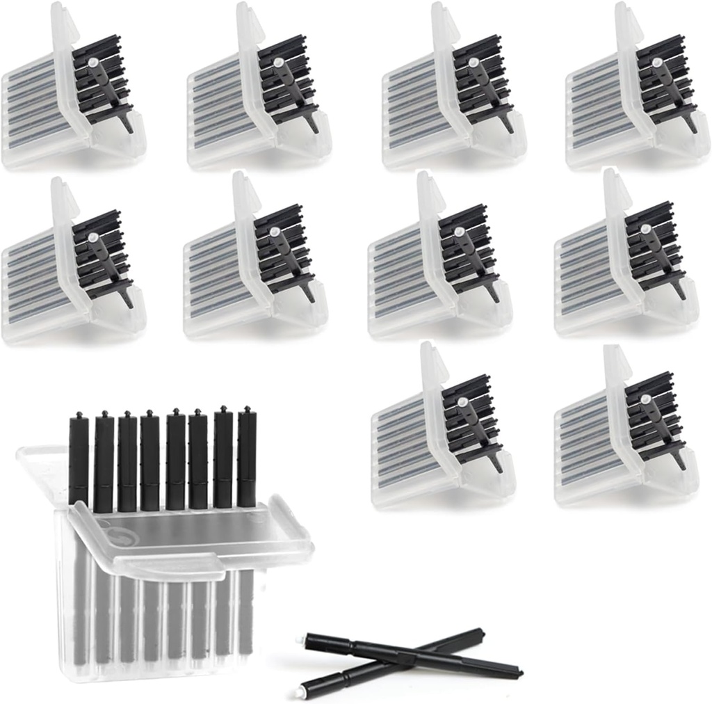 (80 Pcs) Cerustrup Wax Guard Filtre for Høreudstyr Supplies for Phonak, Høreapparat Wax Filtre Opstår, Widex og Unitron, Høremidler Erstatningsdele Rengøring Kit Tilbehør Tool (10 pakker)