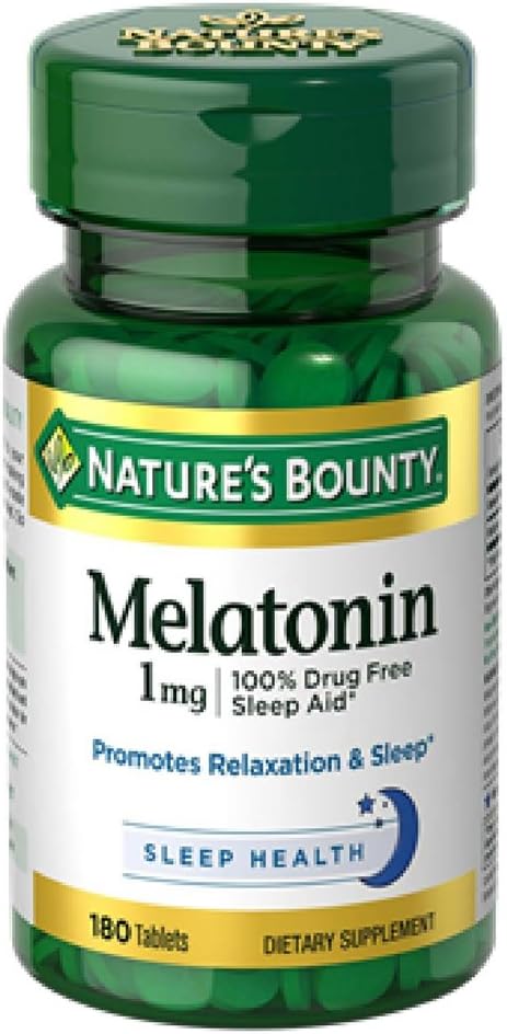 Naturens Bounty Melatonin 1 mg tabletter, 180 greve
