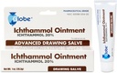 Globe Ichthammol Ointment 20% (Drawing Salve) 1 OZ - Soothing Skin Relief, Treatment of Eczema, Acne, Boils, Splinters, Bee Stings - Maximum Strength