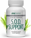 Amerikansk Nutrikacin - S.O.D. Support - 190 Kapsler - Support Natural Production of Super Oxide Dismutase - Destroys Free Radikals, Understøtter Intracellulær Afgiftning & Let at synke