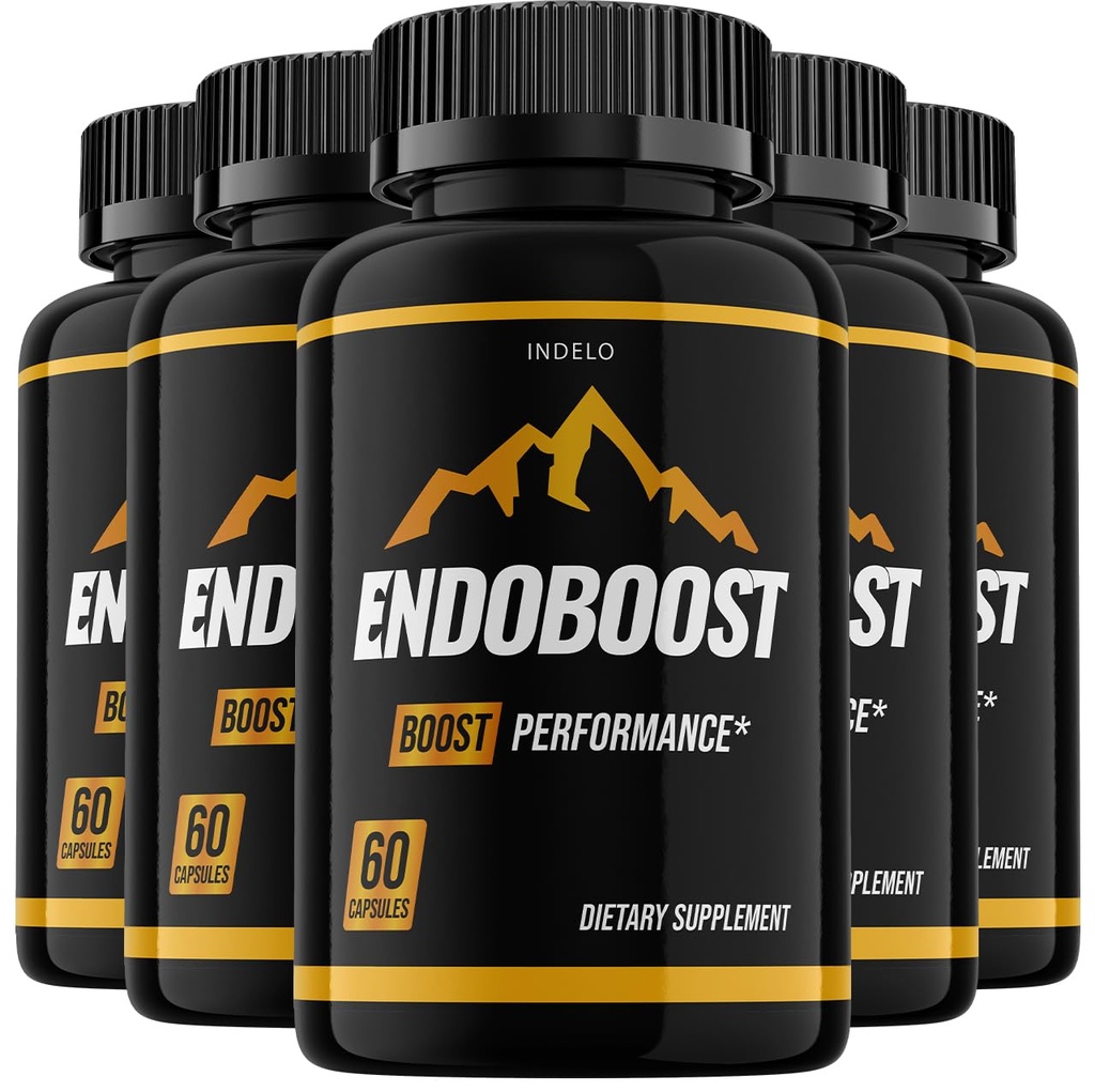 Endoboost til mænd, Endo Boost Advanced Performance Supplements, Endobost Performance, Endobost Anmeldelser (5 Pack - 300 Kapsler)