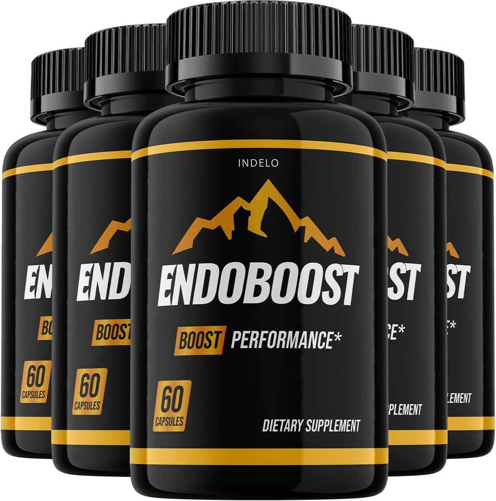 Endoboost til mænd, Endo Boost Advanced Performance Supplements, Endobost Performance, Endobost Anmeldelser (5 Pack - 300 Kapsler)