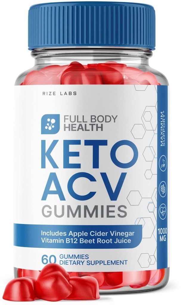 rize laboratorier - Full Body Health Keto ACV Gummies for Advanced Weight Loss Support Max Strength Formel for Full- Body Energy (60 Gummies)