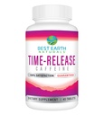 Bedste Earth Naturals Time Release Koffein med L-Tyrosine, vitamin B6, vitamin B12, Thiamin & mere - Energitillæg for kvinder og mænd - 40 Greve