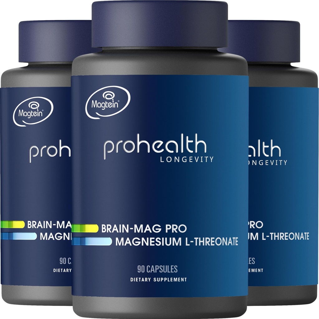 Magnesium L- Threonate Supplement (Magtein), 90 Kapsler Note 124; Klinisk understøttet for Hjerne Sundhed