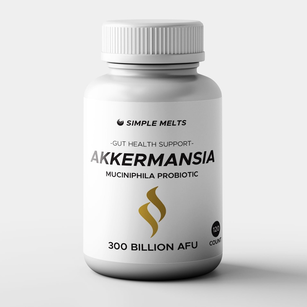 GLP-1 Supplement - 300 Millioner AFU Akkermansia Muciniphila Probiotic + Prebiotika & Organic Berry Ekstrakter - Gut Lining, fordøjelse, Metabolisme - 120 Kapsler til kvinder og mænd