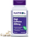 Natrol High Coffein 200 mg per servering, Energitilskud til voksne, 100 tabletter, 100 dages forsyning