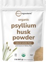 Micro Ingredients Organic Psyllium Husk Powder, 2lbs (32oz) Name 124; Daily Opløselige Fiber Supplement # 124; India Origin # 124; Natural Prebiotics & Probiotics # 124; Understøtter fordøjelig sundhed # 124; Non- GMO, Keto Friendly, Vegan