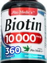 FITO MEDIC 'S Lab 124; biotin 10000mcg- 124; 360 fane - 124; biotin - Supplement - 124; biotin - Vitamin - 124; biotin - piller - 124; biotina - para el - Cabello - 124; biotin - tabletter - 124; Ultra - høj absorption.