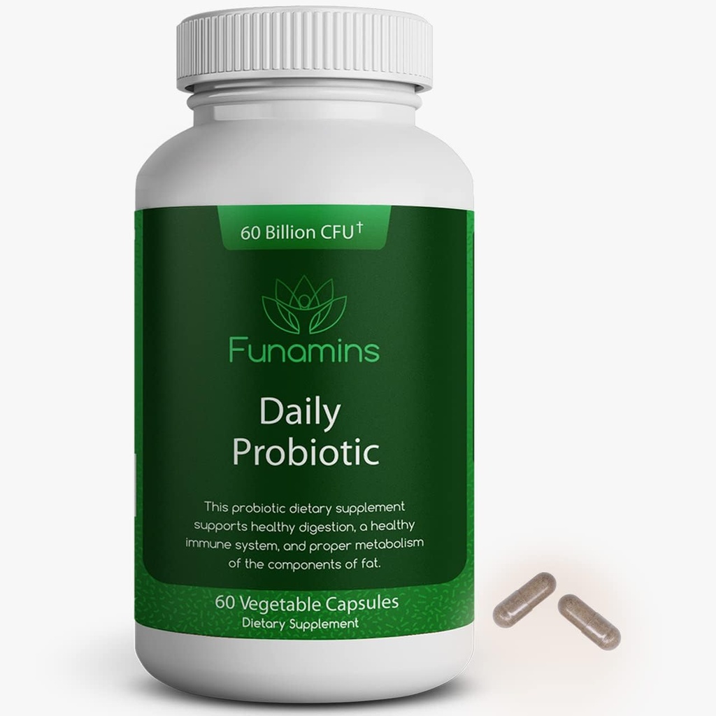 60 milliarder CFU Daily Probiotic, Vegan, 10 Strain, 60 Greve, Professional Strength, Klinisk Studerede, Forsinkede Udgivelseskapsler, Hylde Stable