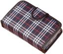 Easy Comforts 14 Day Pill Holder, Travel Case Medication Reminder Pill Box with Detachable Compartments, Plaid