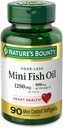 Nature 's Bounty Mini Fish Oil, 1290mg, 900mg Omega-3, 90 Softgels
