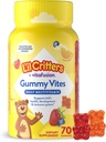 L 'il Critters Gummy Vites Daily Gummy Multivitamin til børn, C-vitamin, D3 for immunforsvar Cherry, Jordbær, Orange, Ananas og blåbær Flavors, 70 Grev Gummies