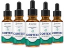 Justified Laboratories (5 Pack) Cortexi Ear Drops Cortexi Healthy Eardrum Oil Supports Healthy Ears Premum Blend of Essential Oils 5 Bottles