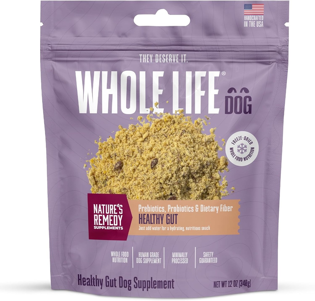 Hele livet hund sund Gut daglige hund kosttilskud, Human Grade Probiotika til Forstoppelse Relief, Anti- Diarré, Vomit Remedy & fordøjelsesstøtte, Health Supplies - 90 Serveringer