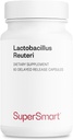 Supersmart - Lactobacillus Reuteri 5 Millioner CFU per dag - Probiotisk supplement Note 124; Non- GMO & Gluten Free - 60 DR kapsler