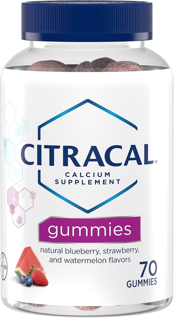 Citracal Calcium Supplement Gummies 70 ea (pakke med 5)
