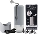 Wush Pro af Black Wolf - Den oprindelige Deluxe vand drevet Ørerenser med 6 Genanvendelige udskiftningstips af Black Wolf - Sikker & effektiv til Ear Wax Buildup - Elektrisk Ørevoks Fjernelse Kit (Grå)