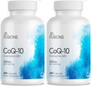 Infusioner Maksimal styrke Pure CoQ10 600mg 200 Kapsler Høj Absorption Gluten Gratis ikke- GMO (2)