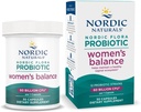 Nordic Naturals Nordic Flora Probiotic Women 's Balance - 30 Kapsler - 12 Probiotiske Strops med 60 Millioner Kulturer - Intestinal Support, Vaginal Sundhed - Vegan - 30 Servering