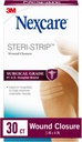 Nexcare Steri- Strip Skrap Lukning, Breathable Strips Hold Små Sår Firmly Lukket, Store Efter Sutures eller Staples - 30 Sår Lukninger