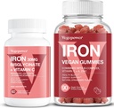 Vegansk jerngumies Jordbær Plus Iron Bisglycinate 30MG