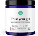Ora Organic Prebiotic og Probiotic Powder Supplement - 20 Millioner Probiotika, 7 Strops til bedste Prebiotic Powder, Non- GMO, Probiotika til kvinder, Mænd & Kids - Apple Raspberry Flavor, 30...