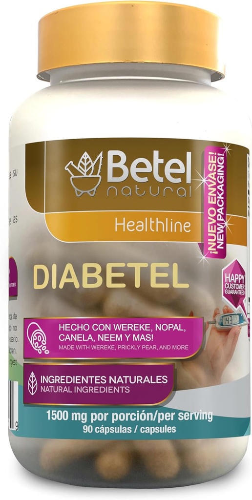 Diabetel kapsler fra Betel Natural - Soporte Natural para el Diabetel - 90 kapsler