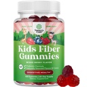 High Prebiotic Fiber Gummies for Kids - Kostfibre Kosttilskud til fordøjelse & Forstoppelse - Chicory Root Kids ImmunGummies - Non-GMO & Vegansk fordøjelsestilskud - 120 Tæl