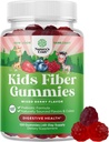 High Prebiotic Fiber Gummies for Kids - Kostfibre Kosttilskud til fordøjelse & Forstoppelse - Chicory Root Kids ImmunGummies - Non-GMO & Vegansk fordøjelsestilskud - 120 Tæl