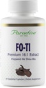 Paradise Herbs Fo- Ti He Shou Wu Root Extract, Premium 16: 1 Extract for Hår & Hud Health, Gluten Free, 60 Vegetariske Kapsler
