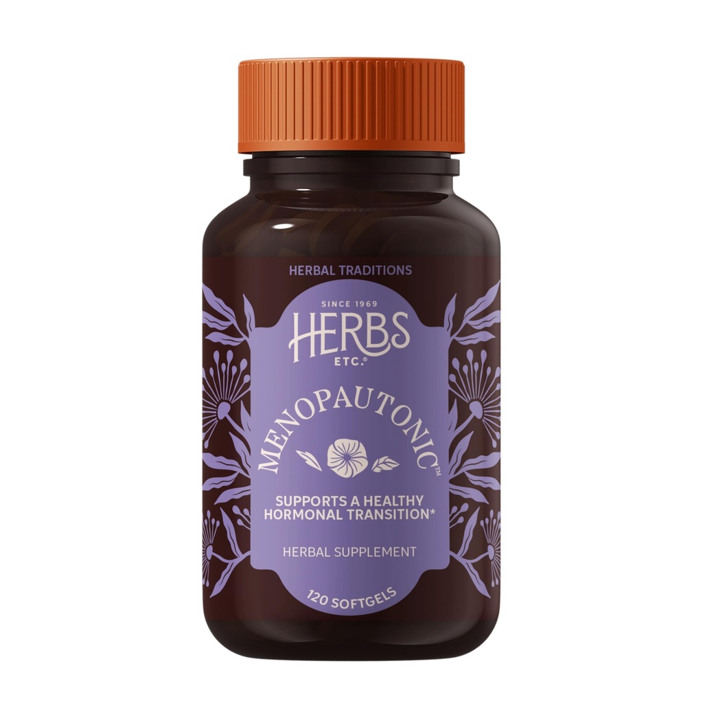 Urter Etc. Menopautonome Softels - Essential Supplement for kvinder - Hormonal Transition Support Supplement - Tilbud Menopausal Support med Dong Quai & Motherwort - 120 Softgels (120 Servere)
