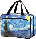 Naanle Pill Organizer Bag Travel Pill Bottle Medicine Organizer Home Storage Medication Bag for Vitamin Supplements, Van Gogh The Starry Night Empty First Aid Bag for Car Camping, 1.0 Count