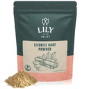 LYY OF the VALLEY lakrids / Liquorice Root Powder - Ground Mulethi Sourced from India - Glycyrrhiza Glabra - Natural Sweetener - Vegan & Gluten- Free - Pakket i resealable Pouch (8oz, 226g)